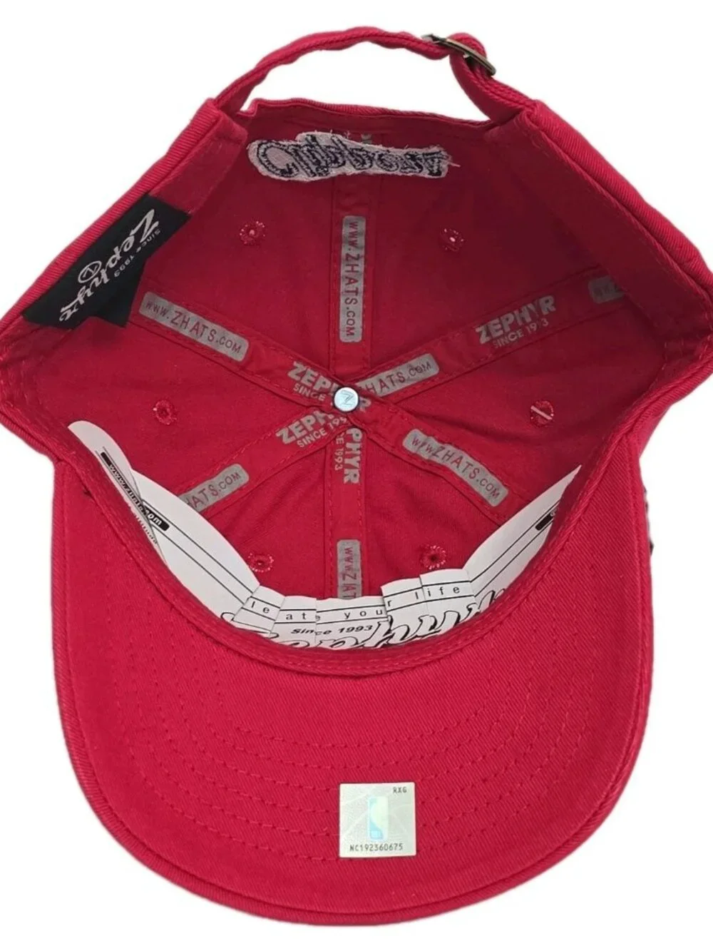 LA Clippers NBA Logo Fan Apparel KIDS Red Hat Cap Zephyr Adjustable NWT